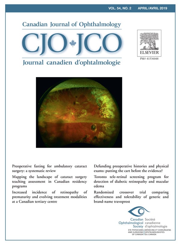 Canadian Journal of Ophthalmology Volume 54, Issue 2 image
