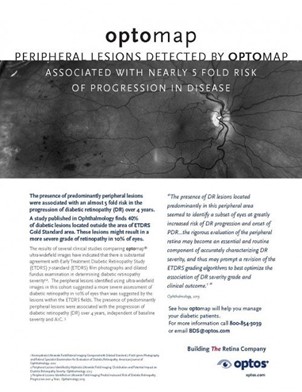 Peripheral lesions detected by optomap associated with a nearly 5-fold risk of progression in disease