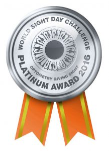 World Sight Day Challenge - Platinum Award 2016.