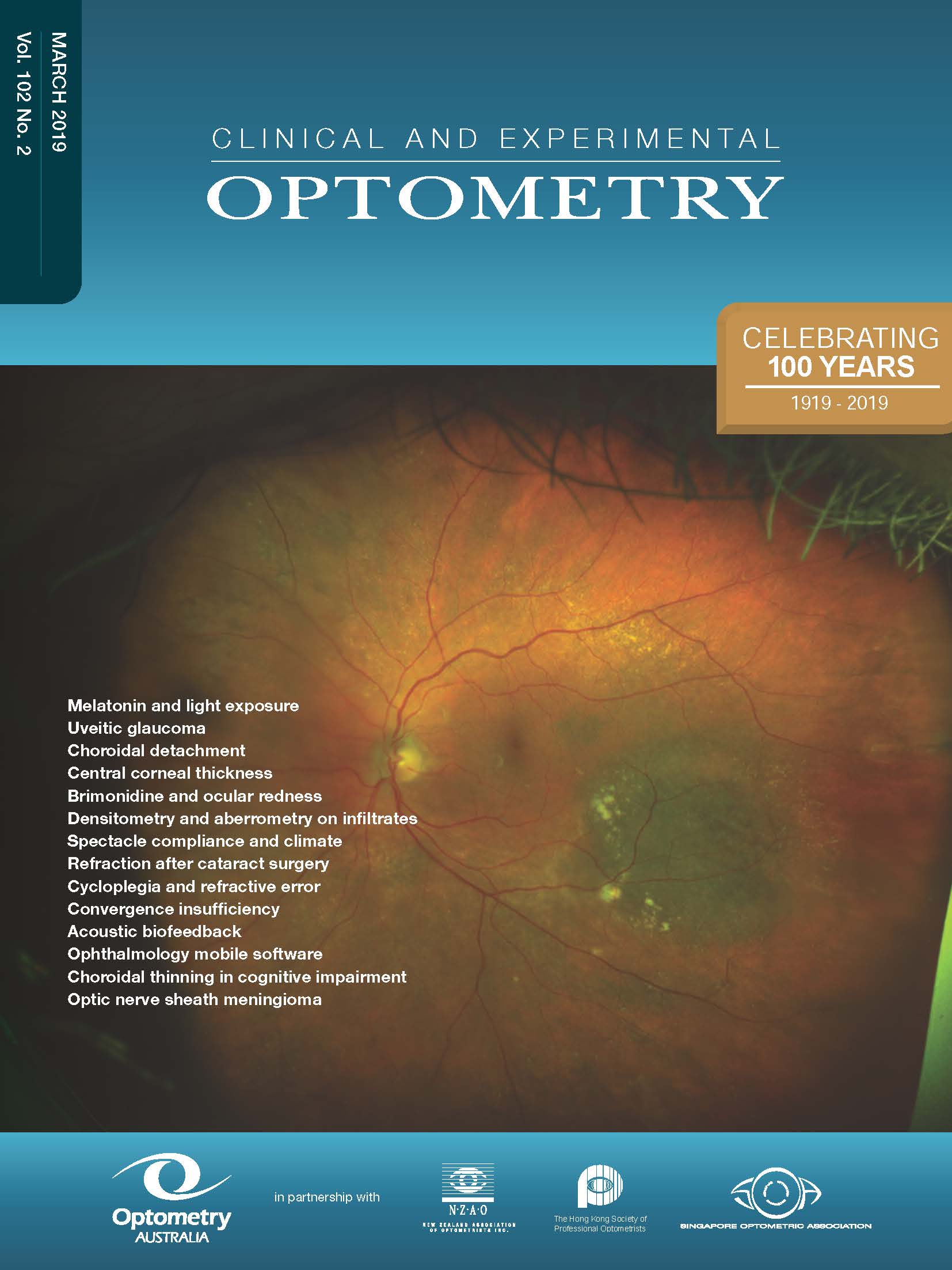 Clinical and Experimental Optometry March 2019 Volume 102 Number 2 image