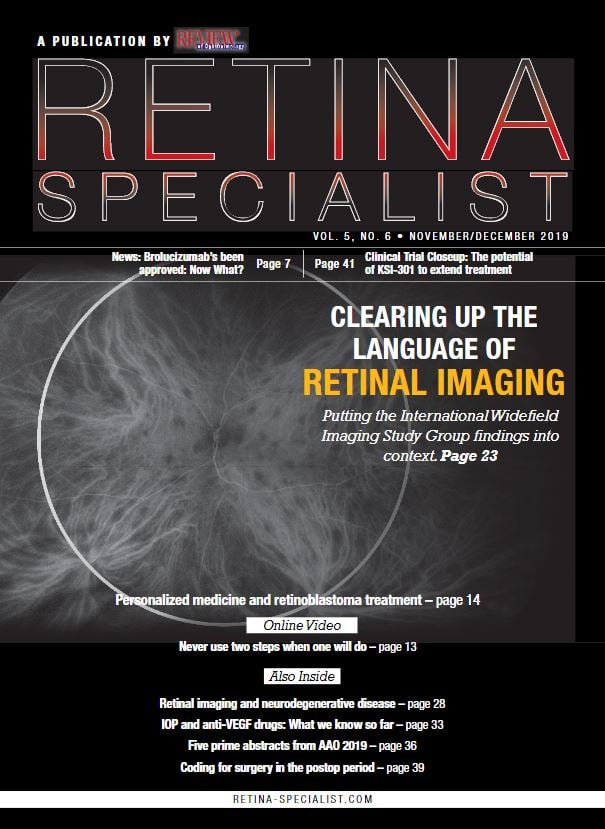 Retina Specialist Volume 5, Number 6 - November/December 2019 image